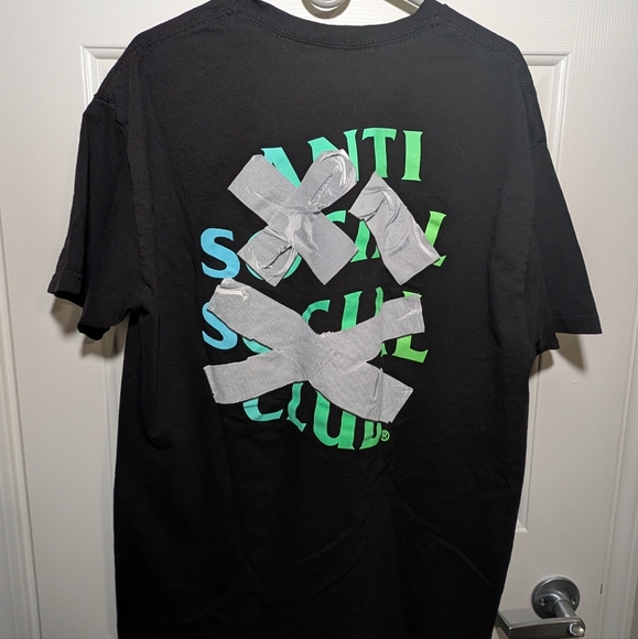 NWOT XL Men's Anti Social Social Club Black Cancelled Again Tee - Picture 3 of 4